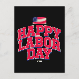 Carte Postale Joyeuse fête du Travail Célébrant les Travailleurs