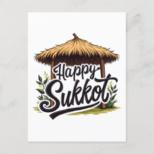 Carte Postale Joyeuse fête juive Sukkot Hanoukka