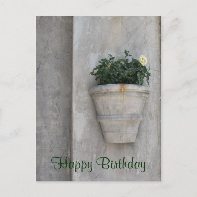 Carte Postale Joyeuse fleur d'anniversaire (Devant)