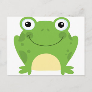 Carte Postale Joyeuse grenouille ronde