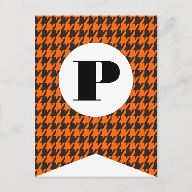 Carte postale Joyeuse Halloween Flag Bunting (Devant)