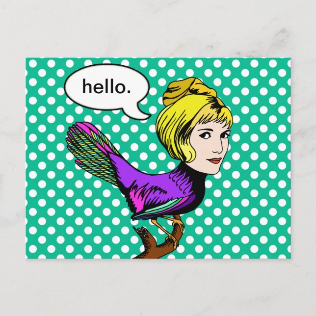 Carte postale Joyeuse Harpy Anthropomorphes Bird G (Devant)