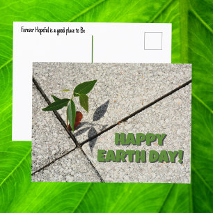 Carte Postale Joyeuse Journée de la Terre Nouveau Croissance de