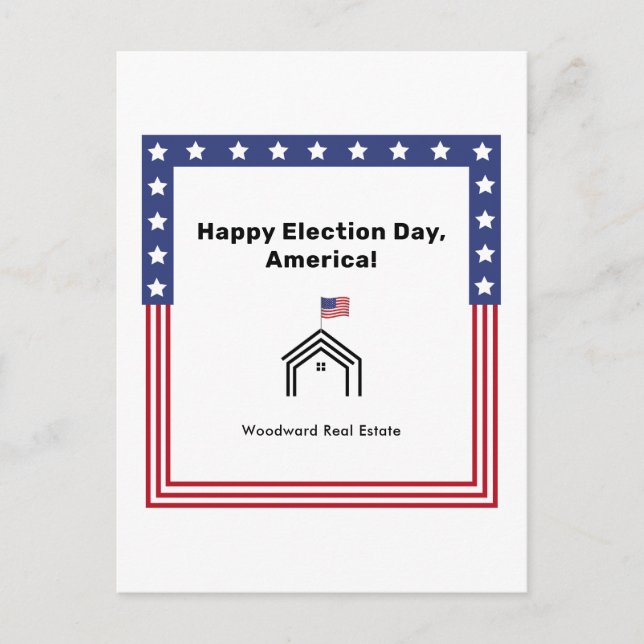 Carte Postale Joyeuse journée électorale, Amérique ! | Message d (Devant)