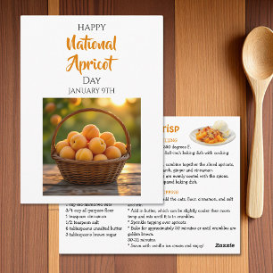 Carte Postale Joyeuse Journée nationale de l'abricot 9 janvier