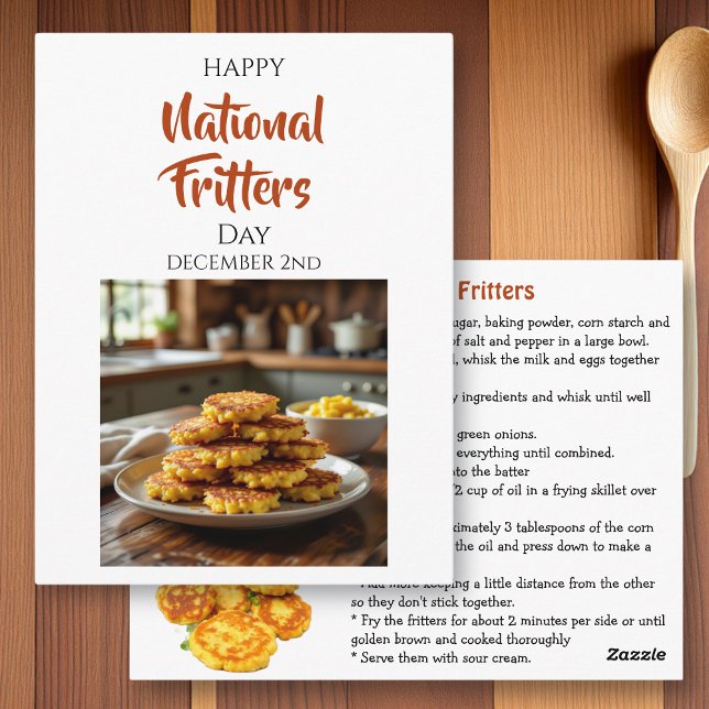Carte Postale Joyeuse Journée nationale des beignets | 2 décembr (Créateur téléchargé)