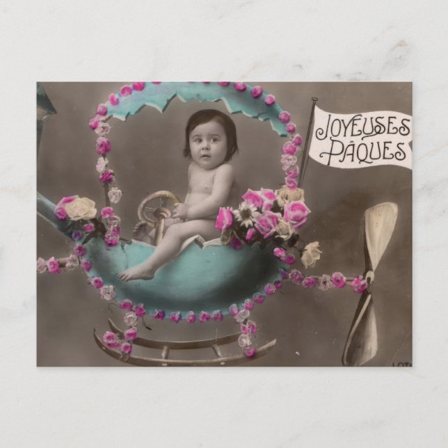 Carte Postale Joyeuse Paques (Devant)