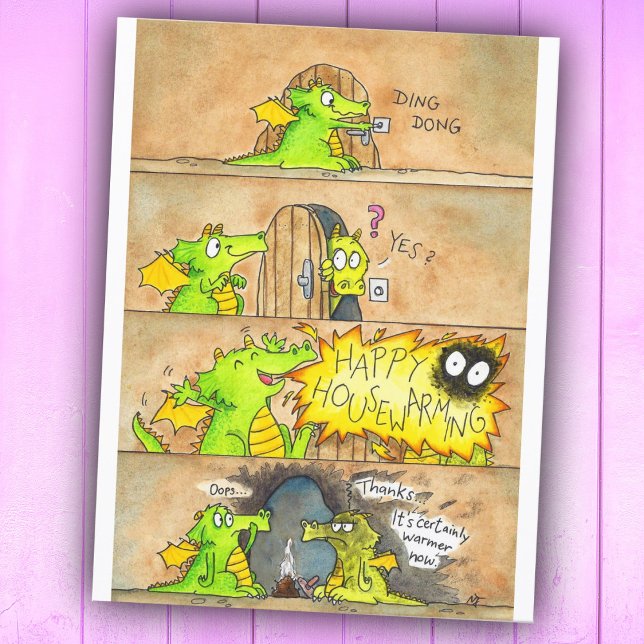 Carte Postale Joyeuse pendaison de crémaillère  (Créateur téléchargé)