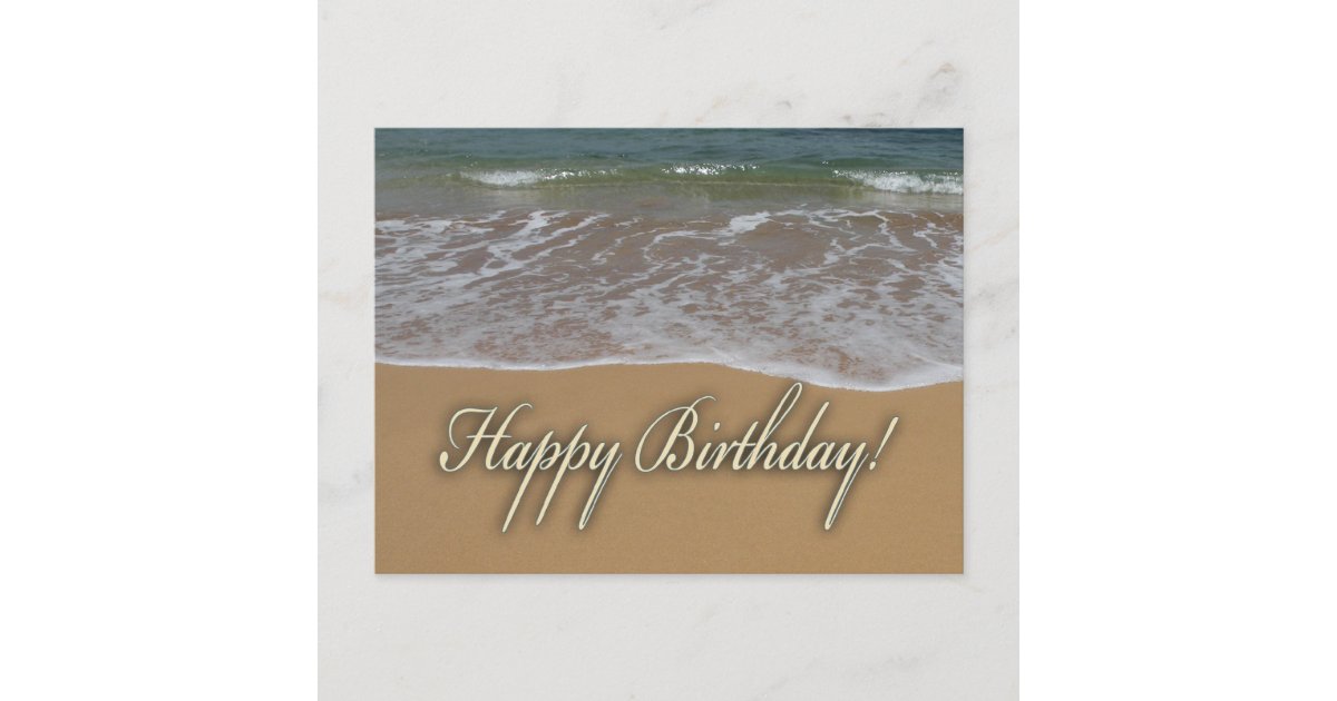Carte Postale Joyeuse Plage De Sable D Anniversaire Zazzle Fr Carte Postale Joyeuse Plage De Sable D Anniversaire Zazzle Fr