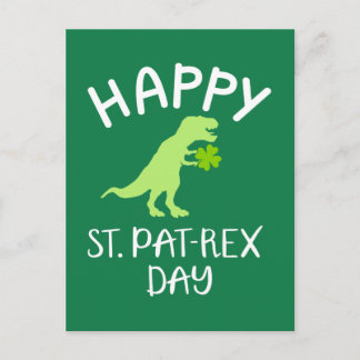 Carte Postale Joyeuse Saint Pat Rex Day St. Patrick's day