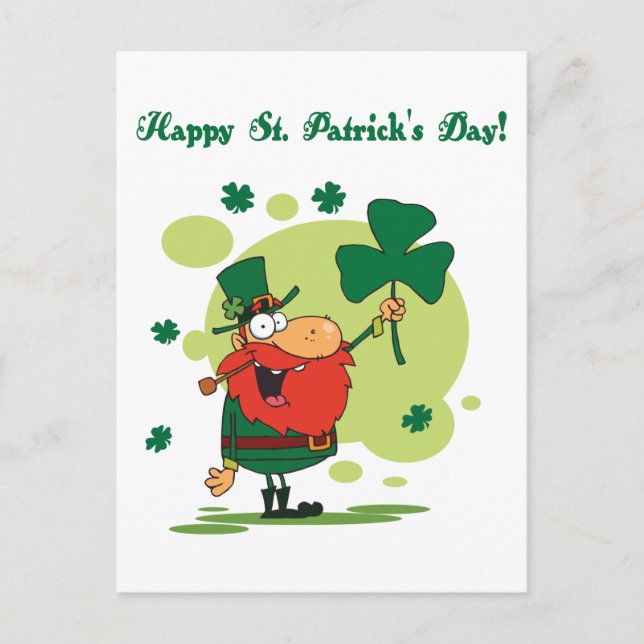 Carte Postale Joyeuse Saint-Patrick (Devant)