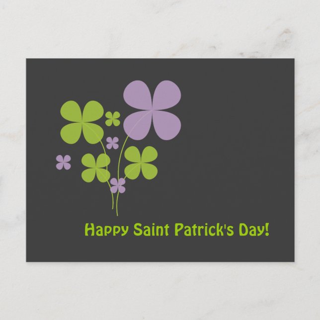 Carte Postale Joyeuse Saint-Patrick (Devant)