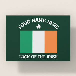 Carte Postale Joyeuse Saint-Patrick avec nom personnalisé Shamro