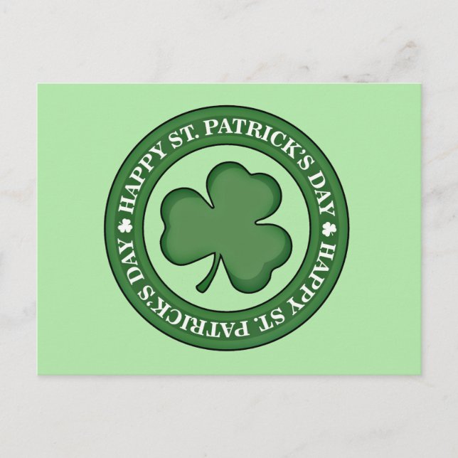Carte Postale Joyeuse Saint-Patricks Day (Devant)