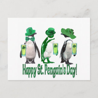 Carte Postale Joyeuse Saint-Penguin's Day
