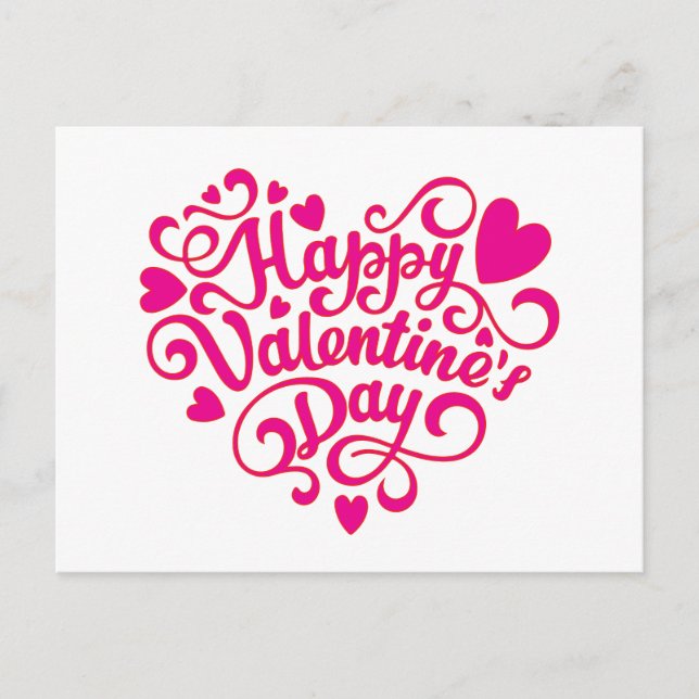Carte Postale Joyeuse Saint-Valentin (Devant)