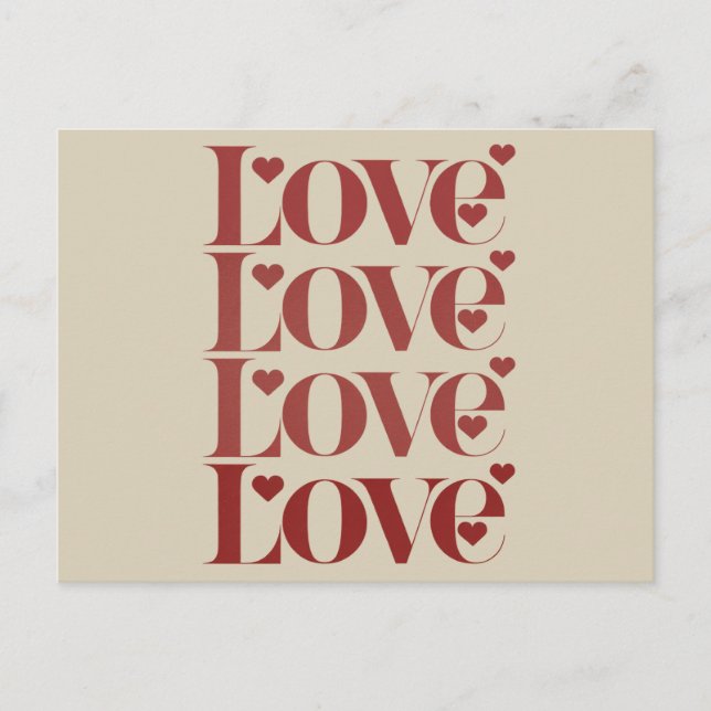 Carte Postale Joyeuse Saint-Valentin Amour Couple  (Devant)