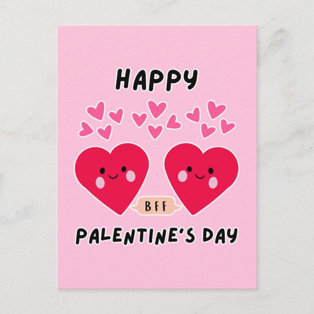 Carte Postale Joyeuse Saint-Valentin CŒUR D'AMOUR MIGNON (Devant)