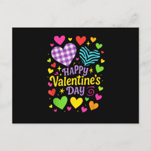 Carte Postale Joyeuse Saint-Valentin - Cœurs Amour