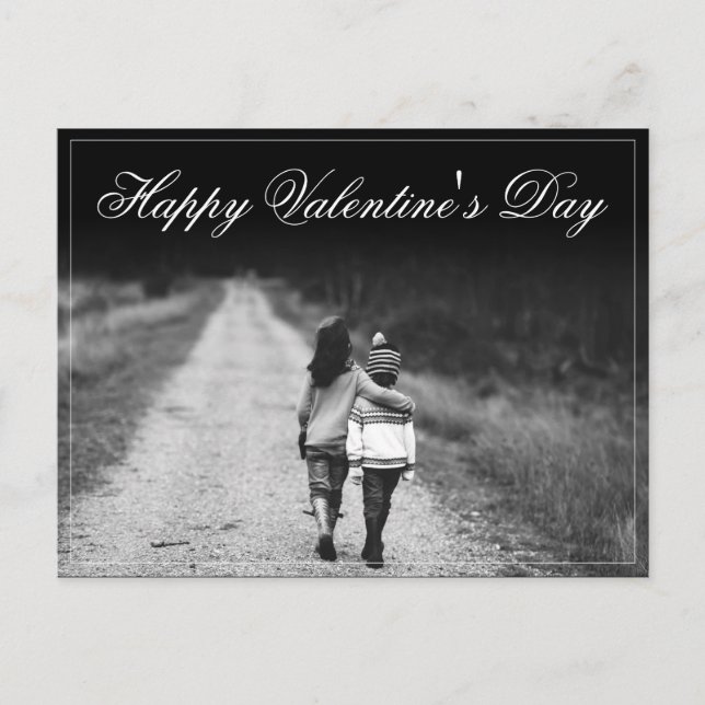 Carte Postale Joyeuse Saint-Valentin - côte à côte (Devant)