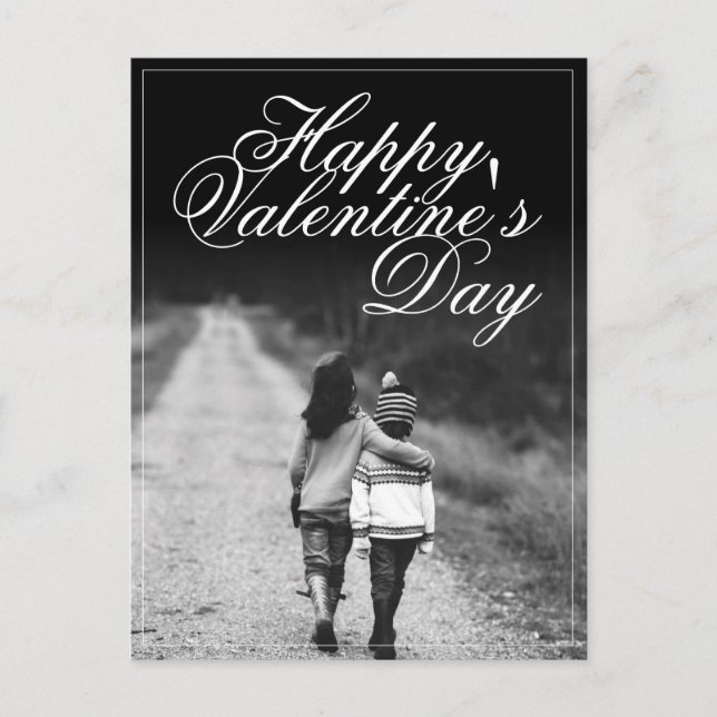 Carte Postale Joyeuse Saint-Valentin - côte à côte (Devant)