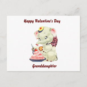 Carte Postale Joyeuse Saint-Valentin petite-fille