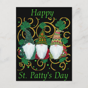 Carte Postale Joyeuse St. Patrick GNOMES