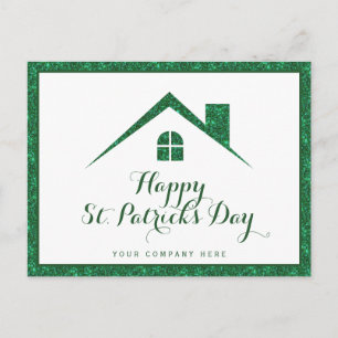 Carte Postale Joyeuse St. Patrick's Day Maison immobilière 