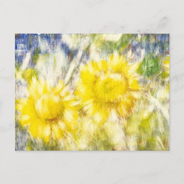 Carte postale Joyeuse Sunflowers (Devant)