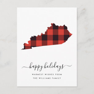 Carte Postale Joyeuses fêtes Chaleureux Voeux Kentucky