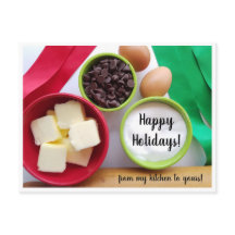 Joyeuses fêtes cuire des ingrédients de ma cuisine