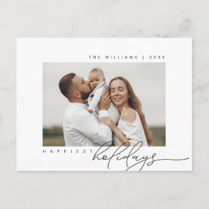 Carte Postale Joyeuses fêtes, Joyeux Noël, Photo de famille