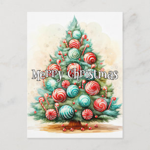 Carte Postale Joyeuses fêtes   Joyeux sapin de Noël