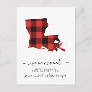 Carte Postale Joyeuses fêtes Nous avons déménagé Louisiana