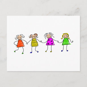 Carte Postale Joyeuses filles