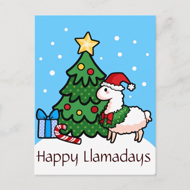 Carte Postale Joyeuses lamadaires (Devant)