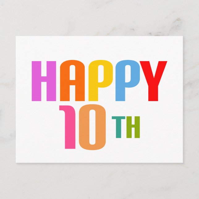 Carte Postale Joyeux 10ème (Devant)