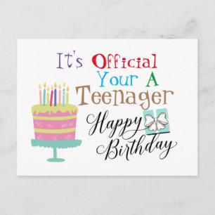 Carte Postale Joyeux 13e anniversaire