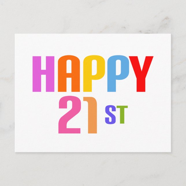 Carte Postale Joyeux 21ème (Devant)
