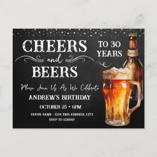 Carte Postale Joyeux 30e anniversaire à Beers