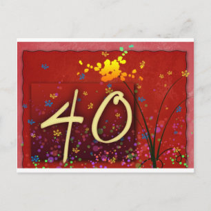 Carte Postale Joyeux 40e anniversaire !