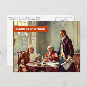 Carte Postale Joyeux 4 juillet. Art