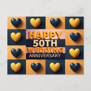 Carte Postale Joyeux 50e Anniversaire de Mariage