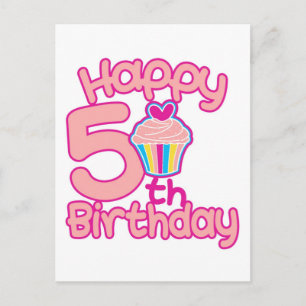 Carte Postale Joyeux 5e anniversaire !