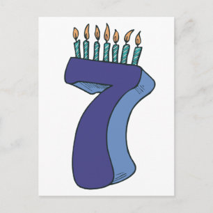 Carte Postale Joyeux 7e anniversaire !
