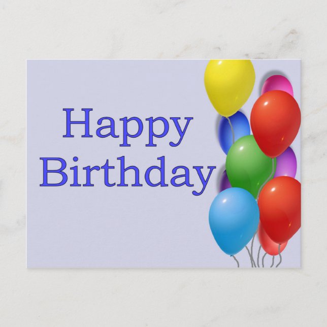 Carte Postale Joyeux anniversaire (Devant)