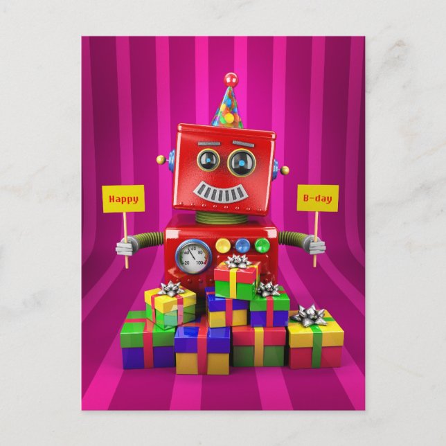 Carte Postale Joyeux anniversaire (Devant)