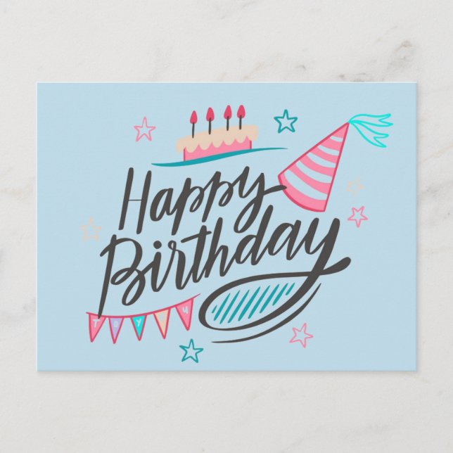 Carte Postale Joyeux Anniversaire (Devant)
