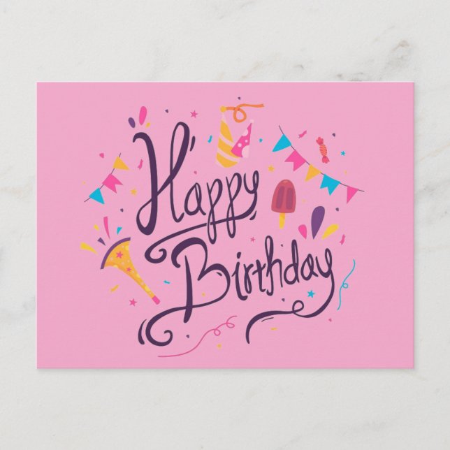 Carte Postale Joyeux Anniversaire (Devant)