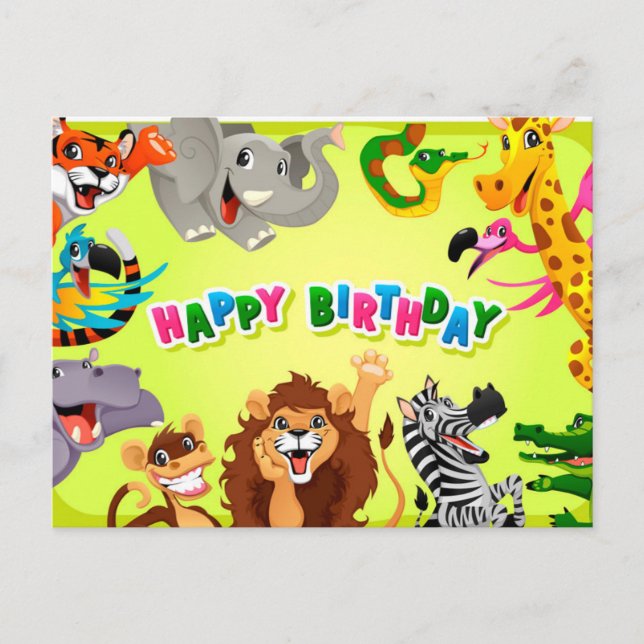 Carte Postale Joyeux anniversaire (Devant)